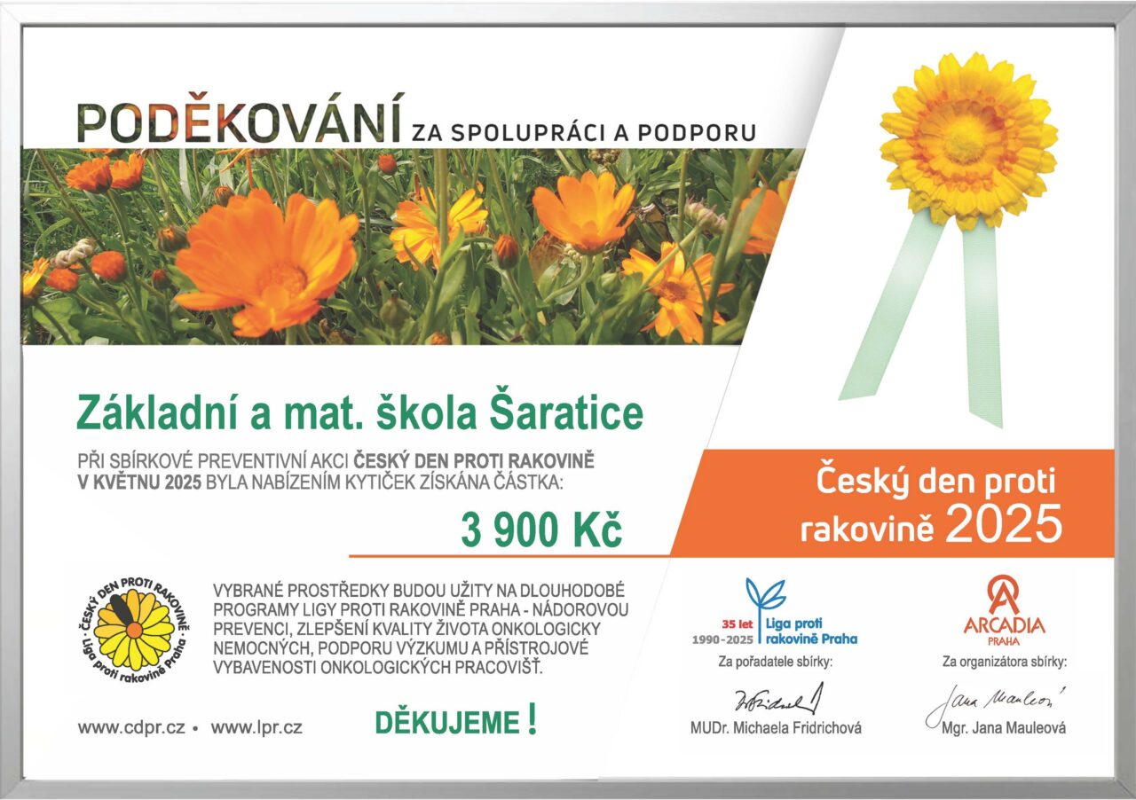 Květinový den - certifikát 2025